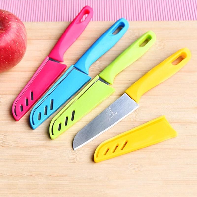 Dao gọt hoa quả Cao cấp có nắp đậy an toàn - Dao thái nhà bếp nhỏ sắc bén