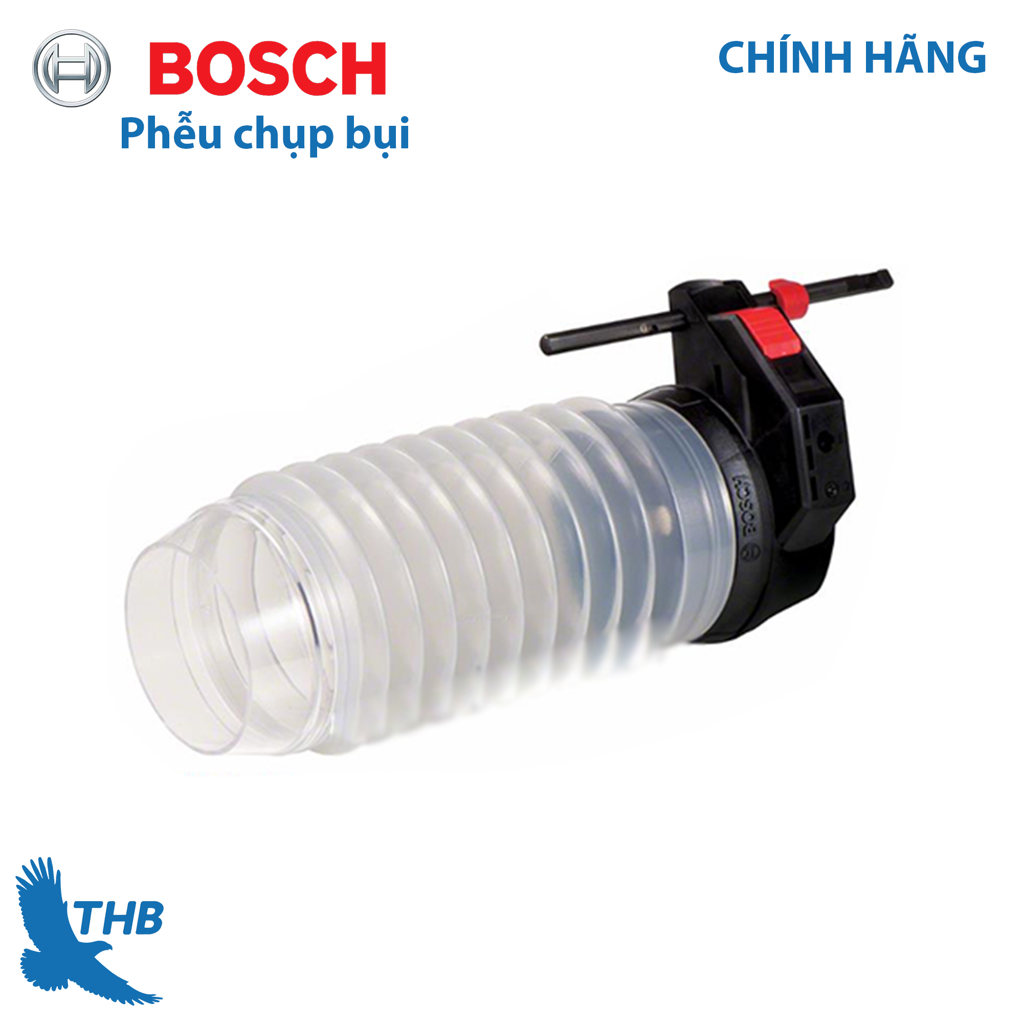 Phễu chụp bụi dùng cho máy khoan búa Bosch mã 1600A00D6H chắn bụi, chống bụi rơi vào trong quá trình khoan,đục, bắt vít