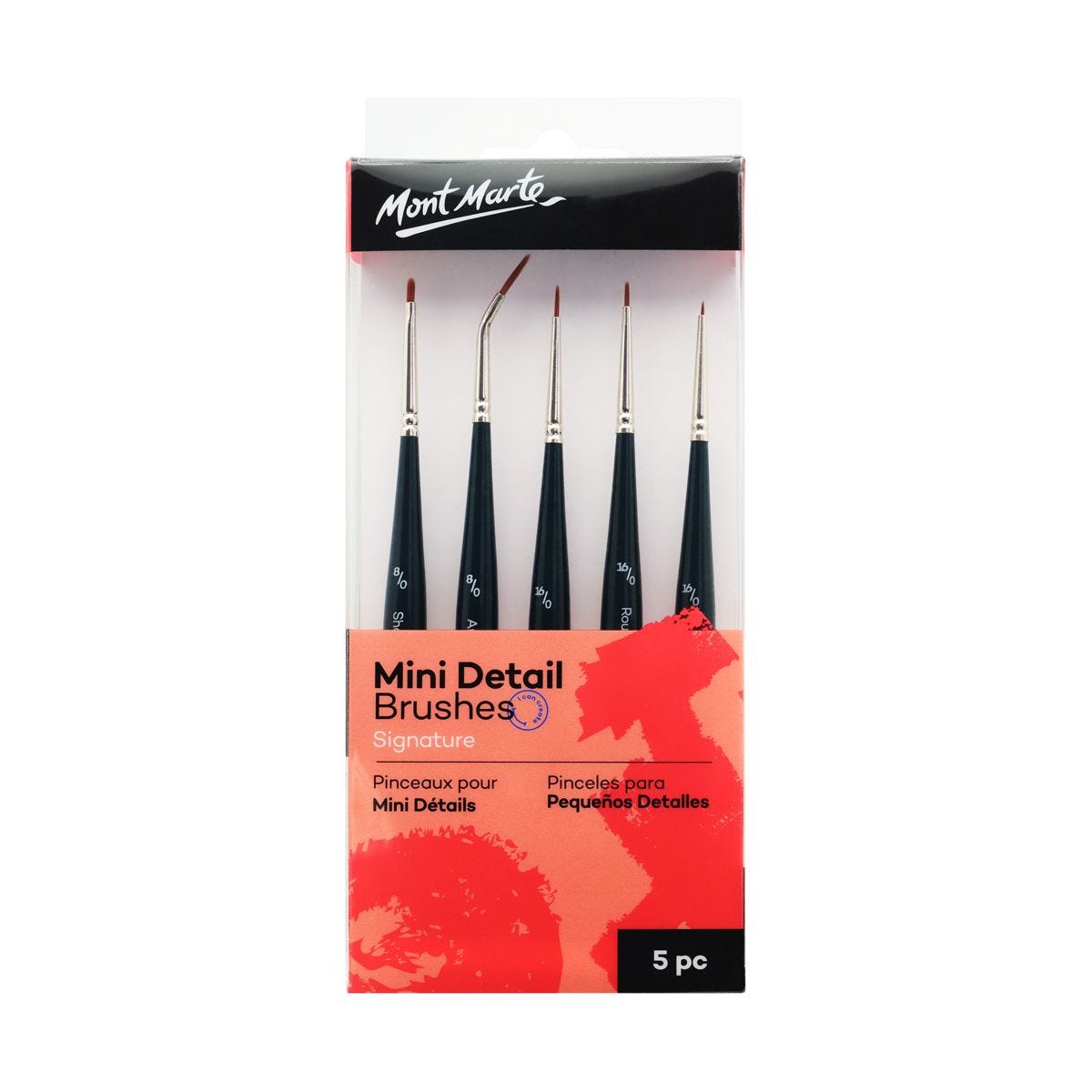Bộ 5 cọ mini detail mont marte - mini detail brushes signature 5pc - bmhs0033