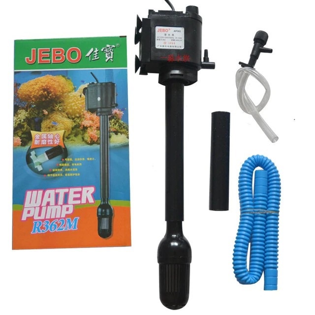 Máy bơm jebo r362m máy bơm 2 in 1 vừa bơm, thổi khí đa năng đủ dòng cho bể cao từ 0,60m