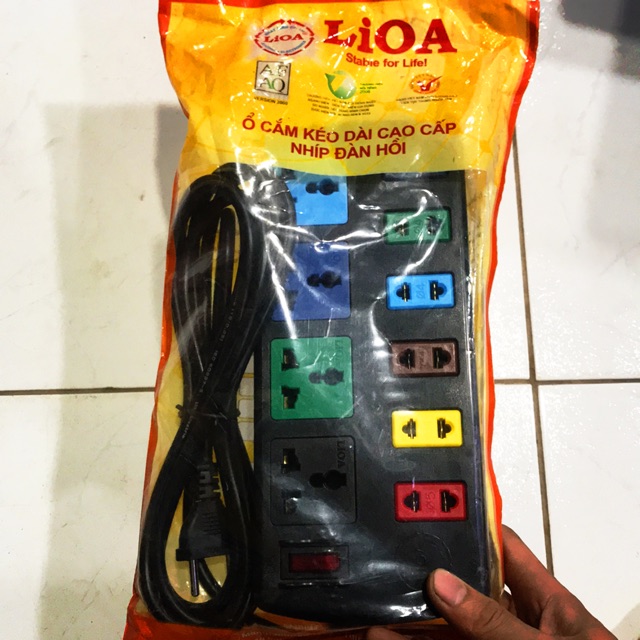 Ổ cắm điện lioa đa năng 10 ổ 4d6s32 3m