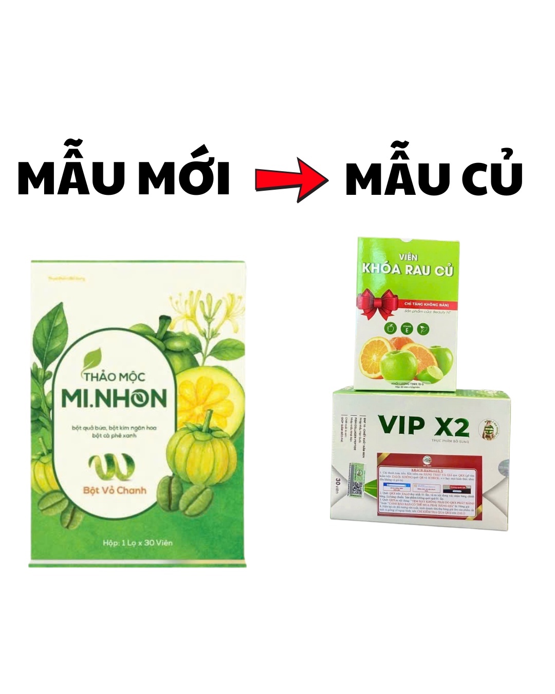 ( Sản Phẩm Thay Thế Mẫu Tiến Hạnh ) HỘP  GIẢM CÂN MI NHON 30 VIÊN , Sản Phẩm Hỗ Trợ Giảm Cân Hiệu Quả
