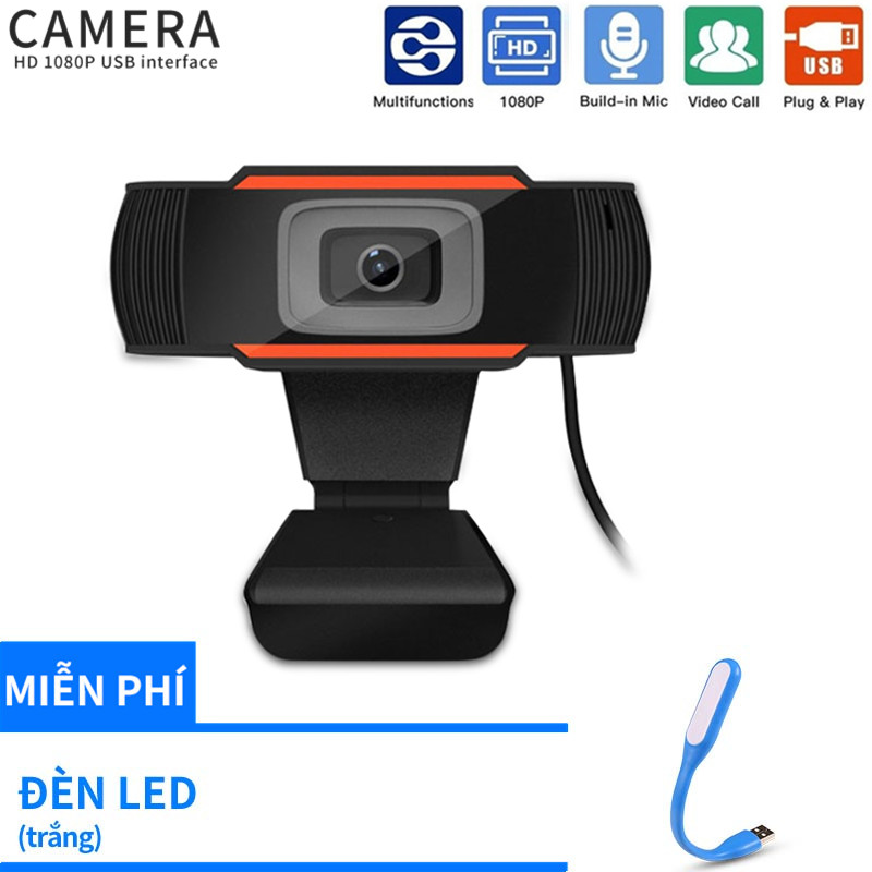 Webcam pc máy tính USB có mic 4k Livestream Học trực tuyến Online Zoom kẹp màn hình siêu rõ nét góc rộng Full HD