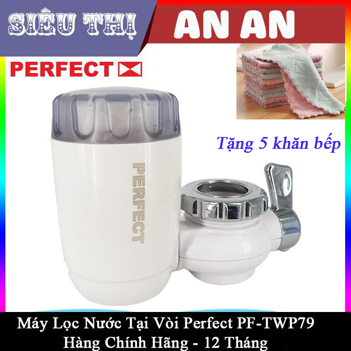 Máy Lọc Nước Tại Vòi Perfect PF-TWP79-Dung tích 600Lít-Bảo hành 6 tháng tặng 5 khăn bếp