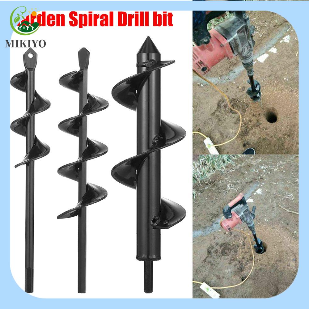 MIKIYO FASHION 5 kích cỡ Máy trồng hoa Trồng hạt giốngZ Công cụ Bit Mũi khoan lỗ xoắn ốc Auger Máy trồng đất nhỏ Trồng cây trong vườn Đào hàng rào Sâu đục lỗ