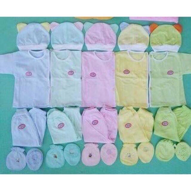 SET 5 BỘ BABY BORN+5 MŨ SƠ SINH+5 BỘ BAO TAY CHÂN - 2