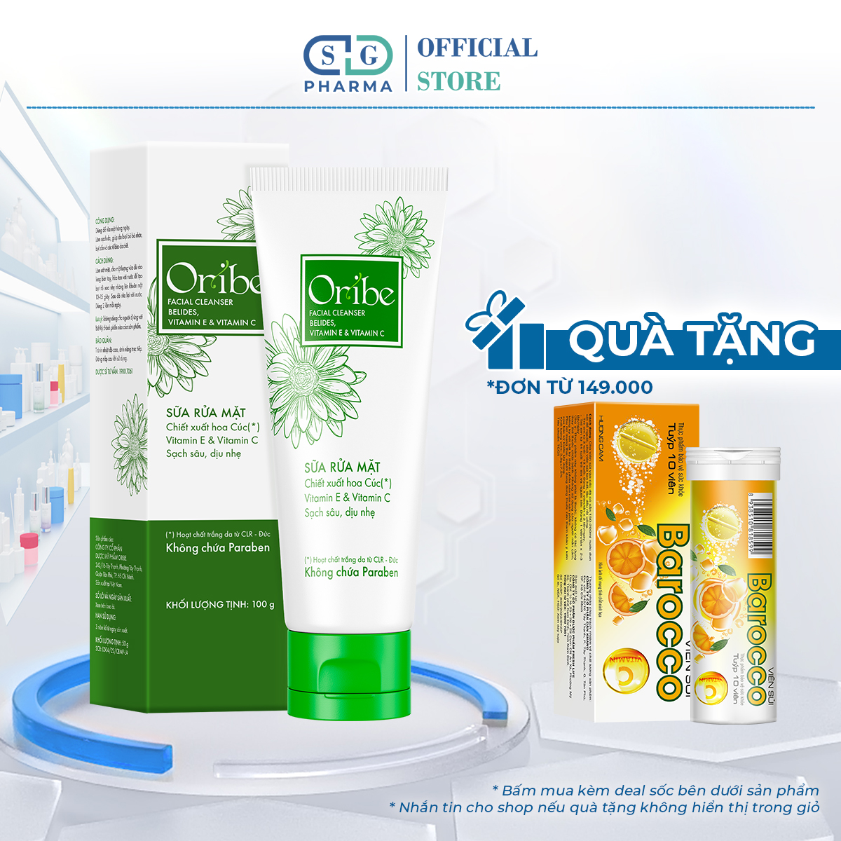 Sữa rửa mặt tạo bọt sạch sâu oribe 100g