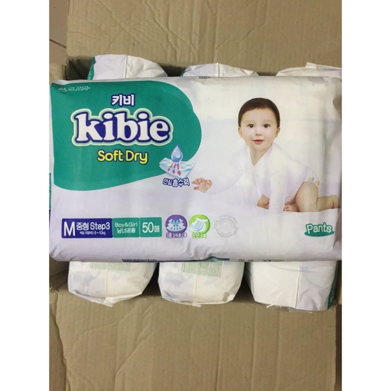 Bỉm quần KIBIE Hàn Quốc đủ size  M50,L48, XL44, XXL40