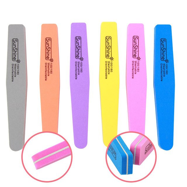 Dũa mịn mài móng tay chân buffer 100/180 - nail store