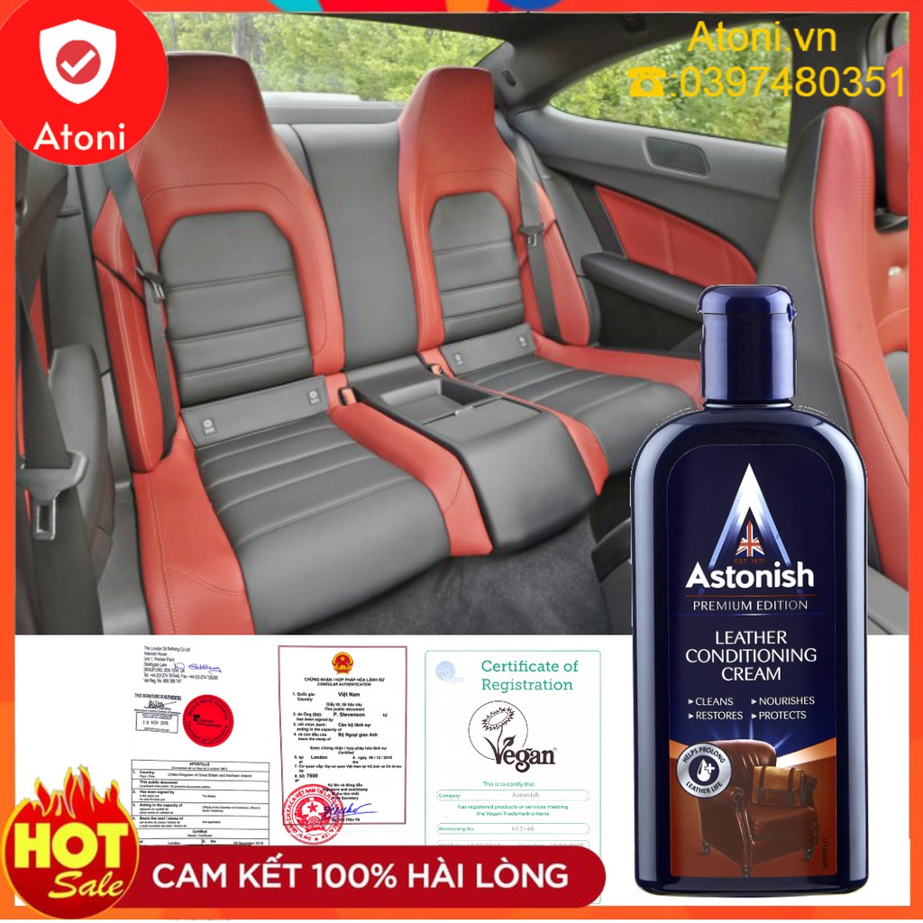 Chai vệ sinh ghế da ô tô cao cấp astonish -- nhập khẩu anh quốc