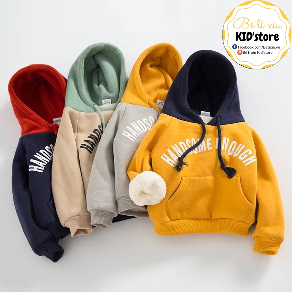 [SIÊU ĐẸP] Áo nỉ lót lông có mũ Hoodie hàng Quảng Châu