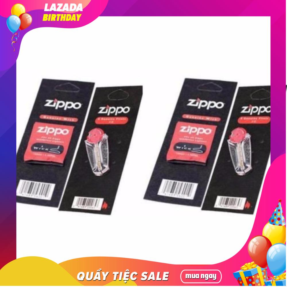 Combo 2 vỉ đá + 2 vỉ tim cho zippo