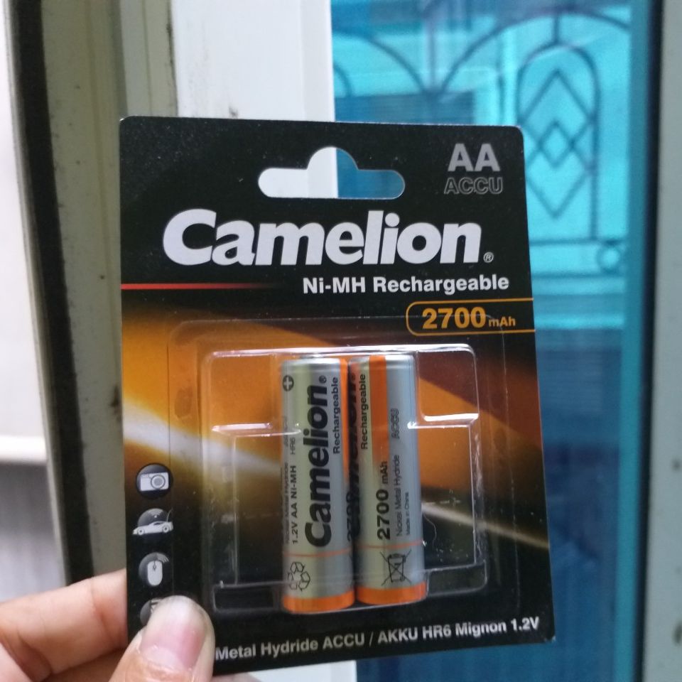 Pin sạc AA 2700mah Camelion (1.2V) dùng cho máy ảnh, míc hát, chuột chơi game và các linh kiện điện tử