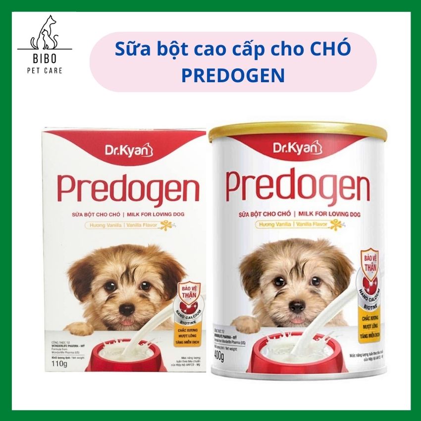 Sữa bột dinh dưỡng cho chó đang mang thai cho con bú và chó con Predogen Dr.Kyan - Bibopetcare