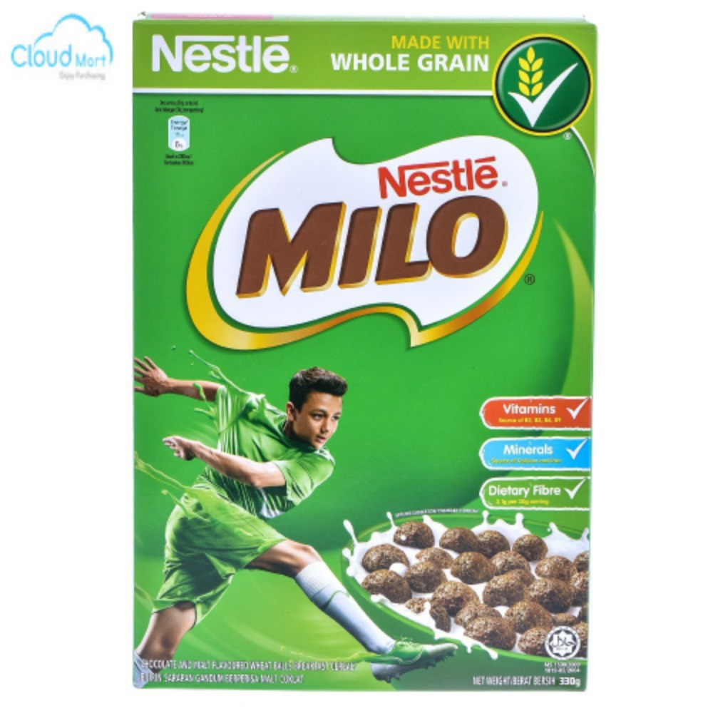 Bánh ăn sáng Nestle Milo 330g - Nguyên liệu pha chế trà sữa Cloudmart - Topping milo dầm