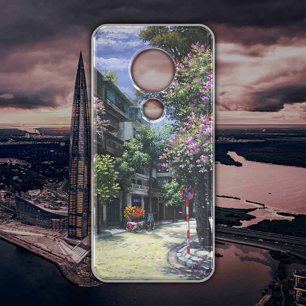 Ốp cho nokia 7.2 hình gánh hàng hoa phố cổ a044-2001
