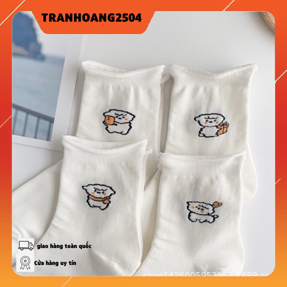 CÓ SẴN - tất cổ cao hoạt hình họa tiết gấu