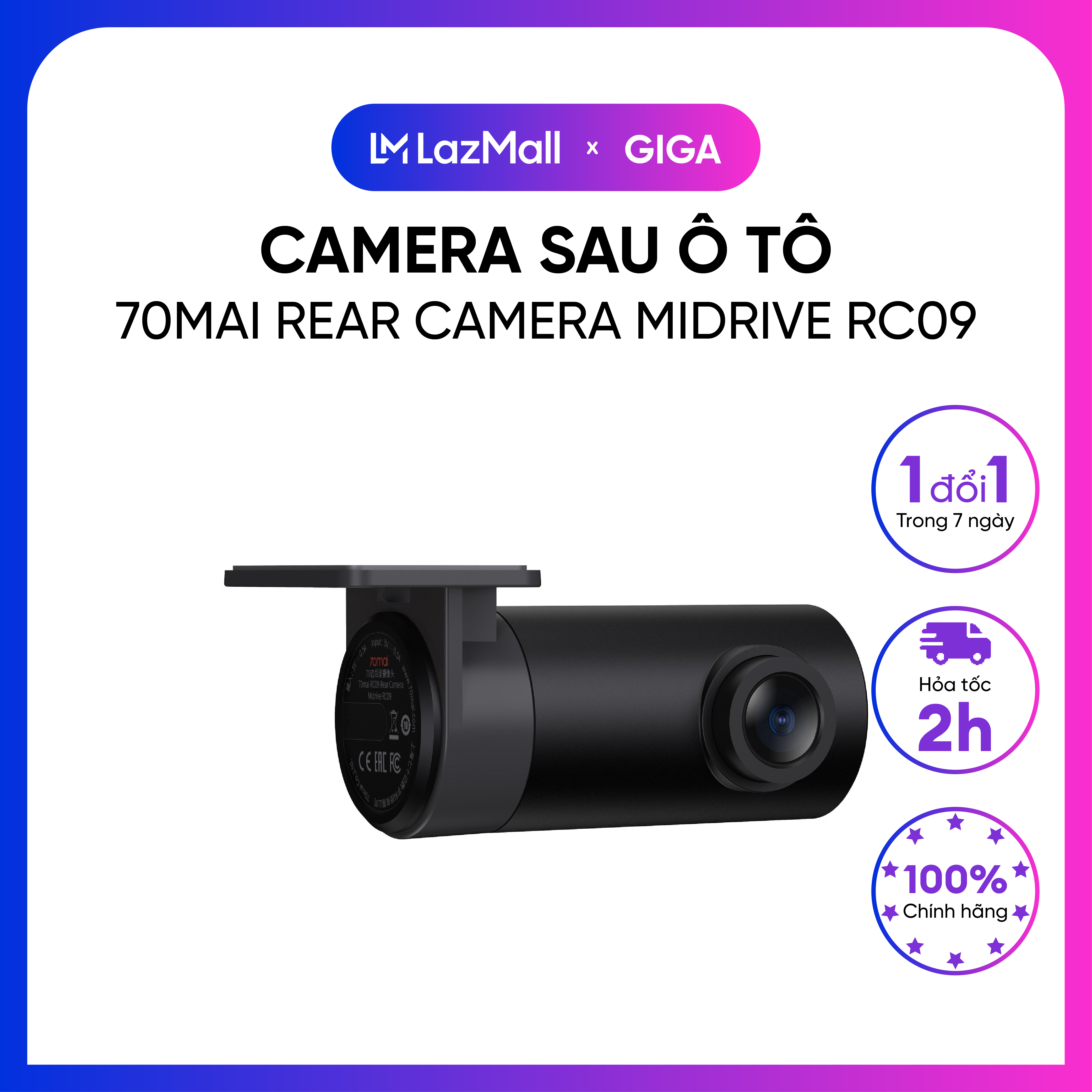 Camera sau Xiaomi 70mai Rear Camera Midrive RC09