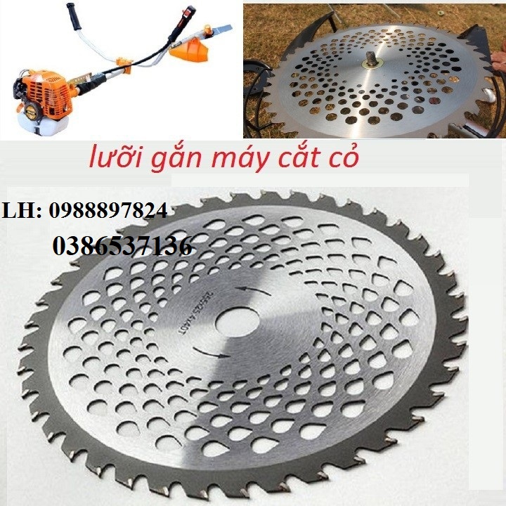 LƯỠI CẮT CỎ THÉP 40 RĂNG GẮN MÁY CẮT CỎ CẦM TAY - THỢP KIM THÉP SIÊU BỀN