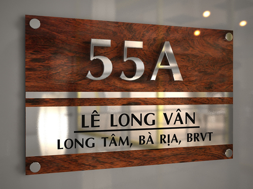 Làm Bảng Số Nhà giao nhanh ( nhận hàng thanh toán sip 64 tỉnh thành ) thiết kế theo yêu cầu qua ô chát  Nhận làm bảng hiệu mica