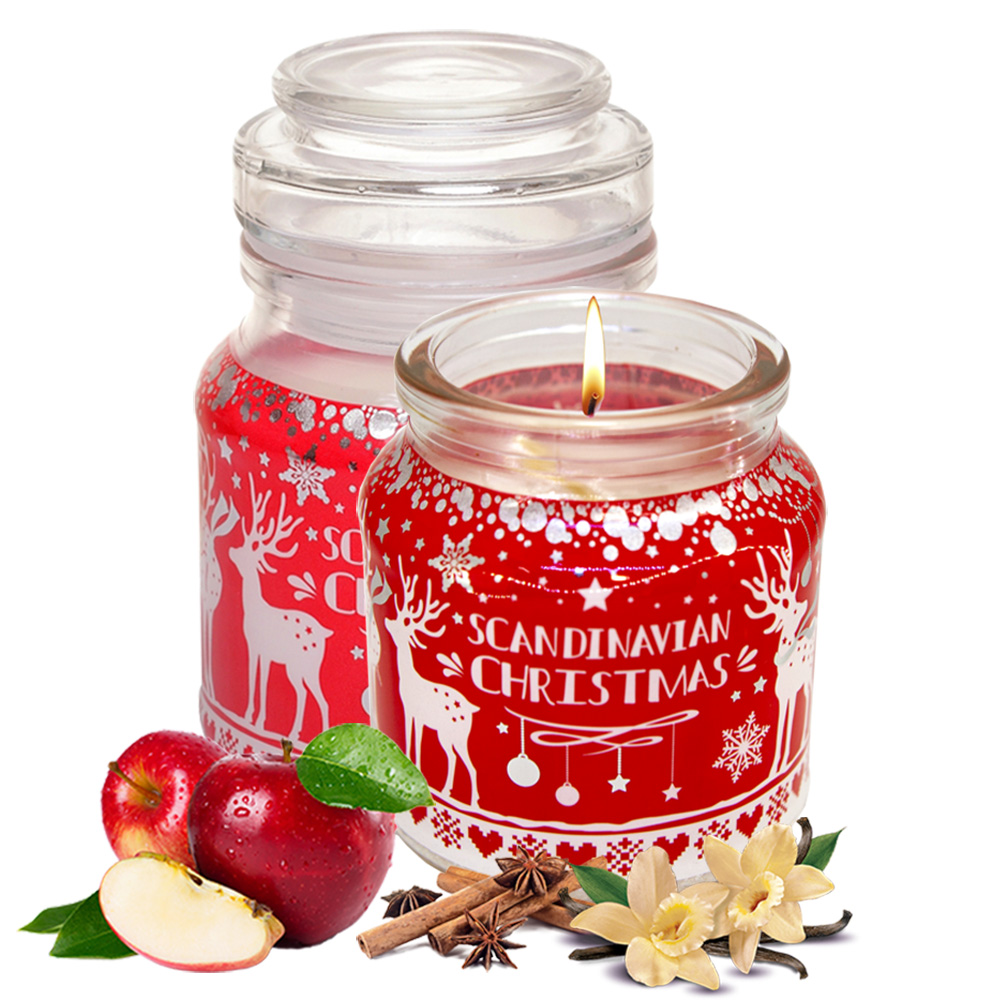 Nến thơm tinh dầu Bartek Scandinavian Christmas 130g - Nến thơm phòng, trang trí, khử mùi, sáp thơm phòng, nến tinh dầu xông phòng thiên nhiên cao cấp nhập khẩu chính hãng