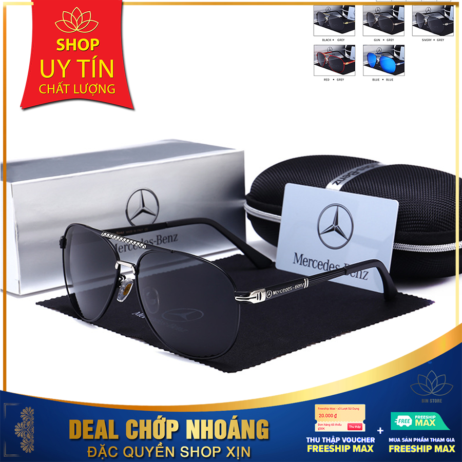 MẮT KÍNH NAM MÀU ĐEN CHỮ TRẮNG Mercedes Benz CHÍNH HÃNG CAO CẤP MecX FULLBOX TẶNG HỘP KÍNH, THẺ BẢO HÀNH VÀ KHĂN LAU