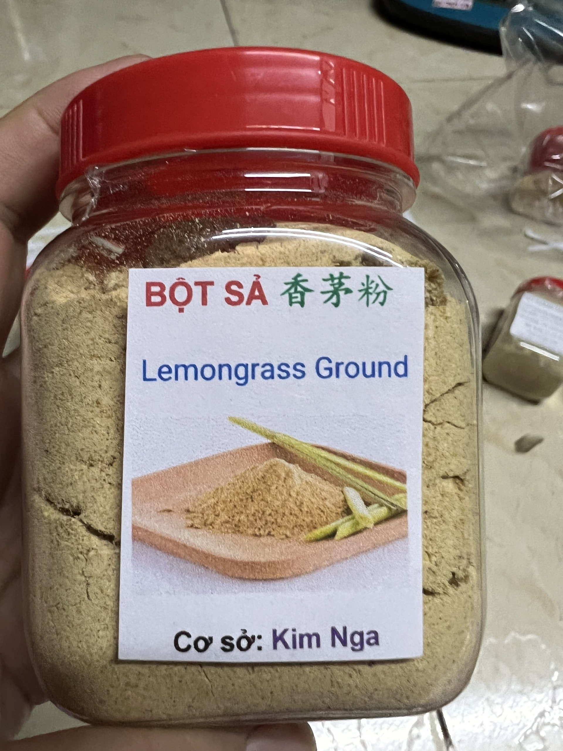 BỘT SẢ 香茅粉 Lemongrass Ground GIA VỊ ướp các loại thịt, thủy hải sản, nấu nước súp, chiên, xào, nướng