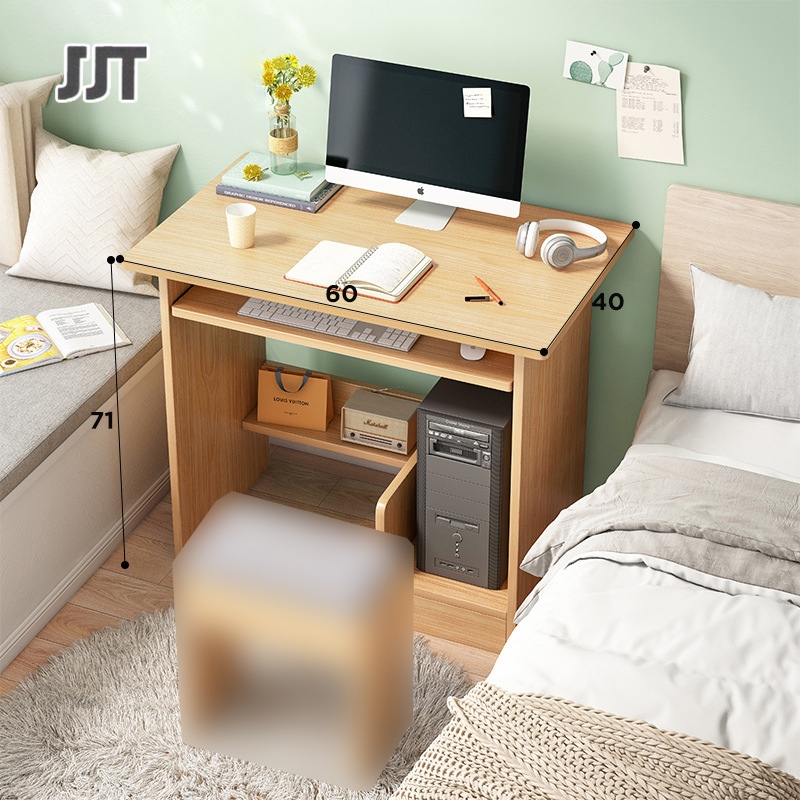 JJT Bàn máy tính để bàn đơn giản, bàn làm việc nhỏ hiện đại đơn giản bàn đọc sách phòng ngủ học sinh.