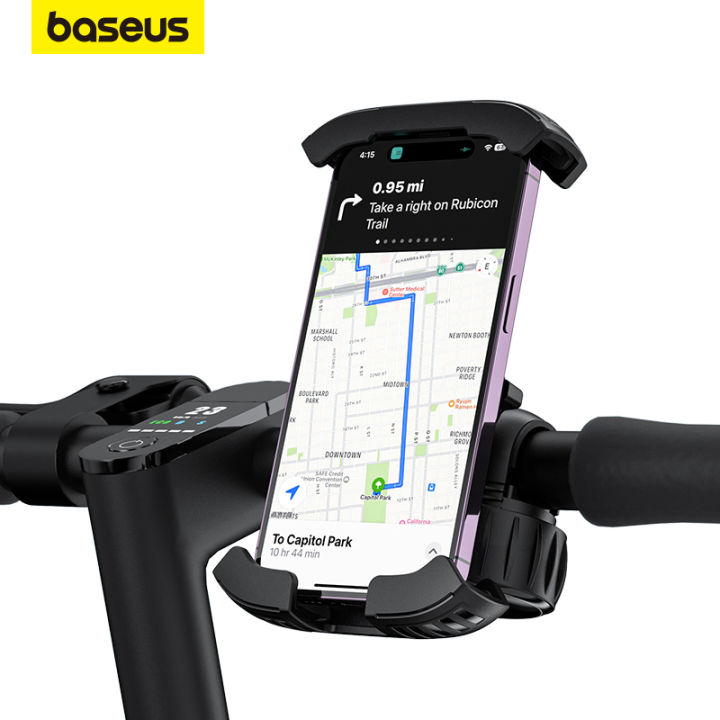 Baseus bicycle phone mount holder 360 adjustable bike bracket compatible