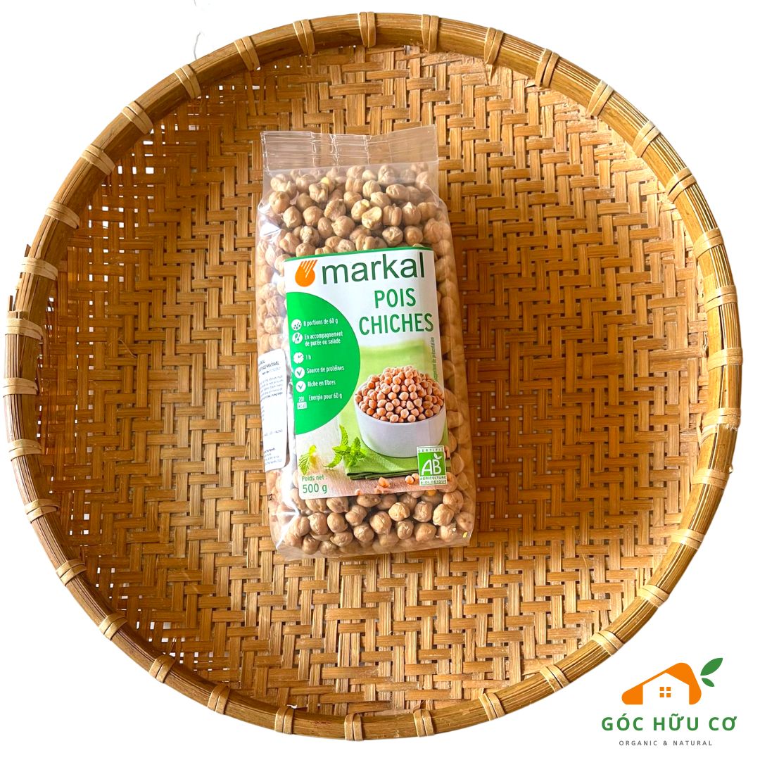 Đậu gà hữu cơ markal organic chickpeas 500g - đậu gà markal - hạt đậu gà - dau ga - đậu gà organic - góc hữu cơ