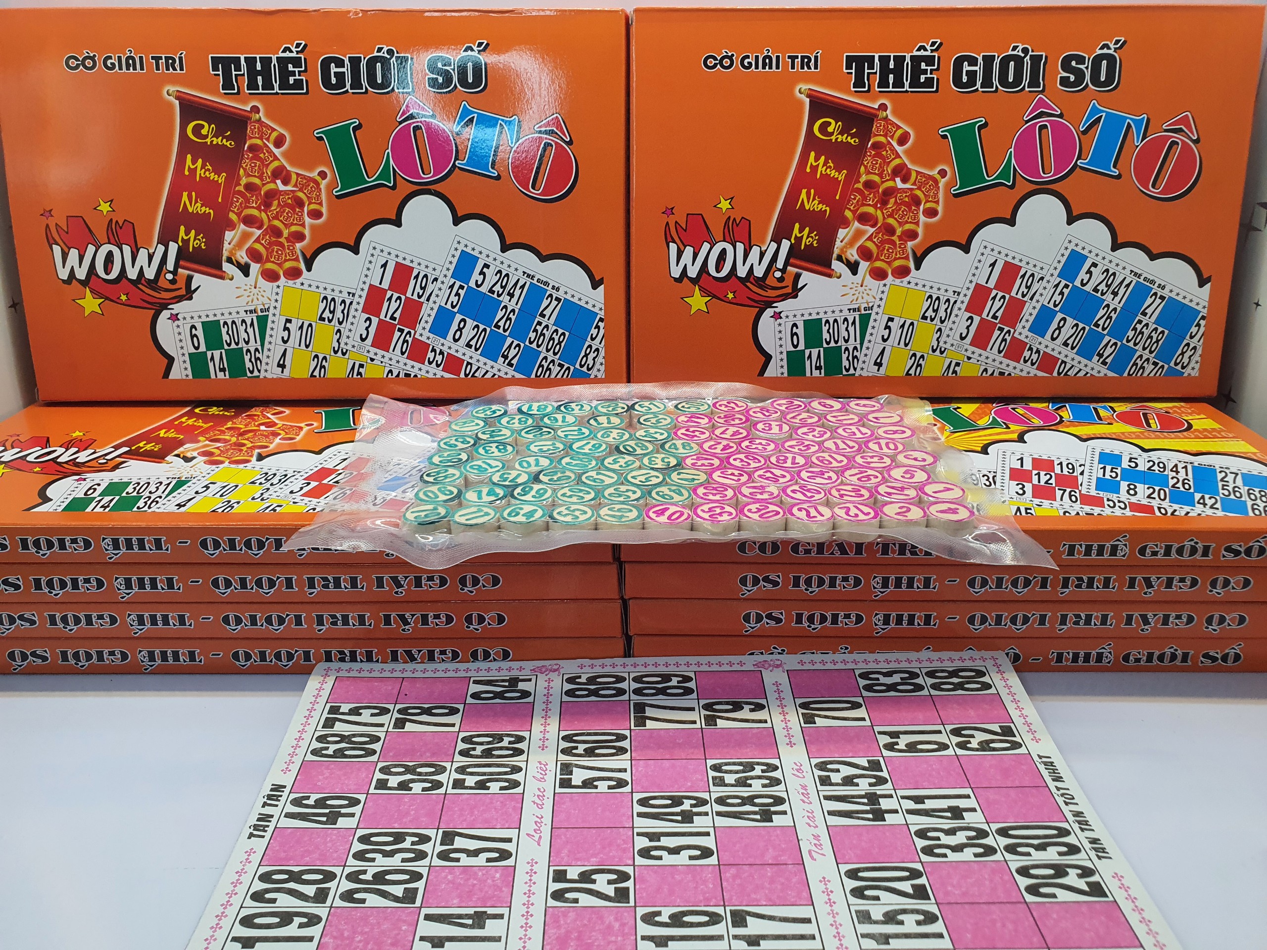Lô tô bằng giấy - cờ giải trí hàng tốt