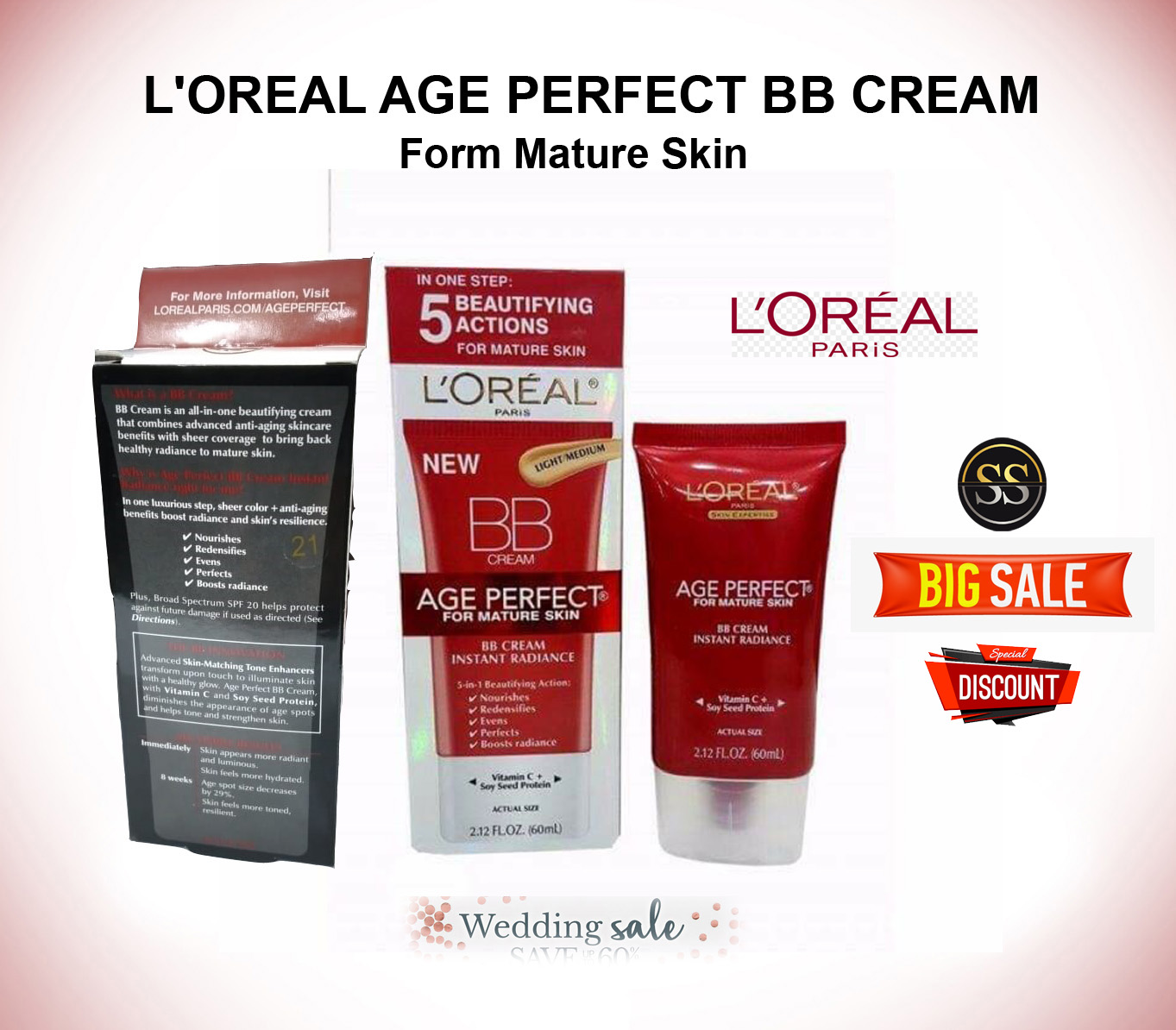 [HCM]BB Cream Loreal AGE PERFECT INSTANT RADIANCE