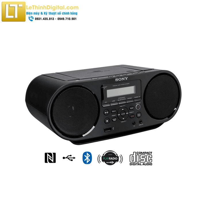 Máy Radio CD SONY ZS-RS60BT có Bluetooth / NFC / CD - Hàng chính hãng - Bảo  hành chính hãng Sony 12 tháng toàn quốc 