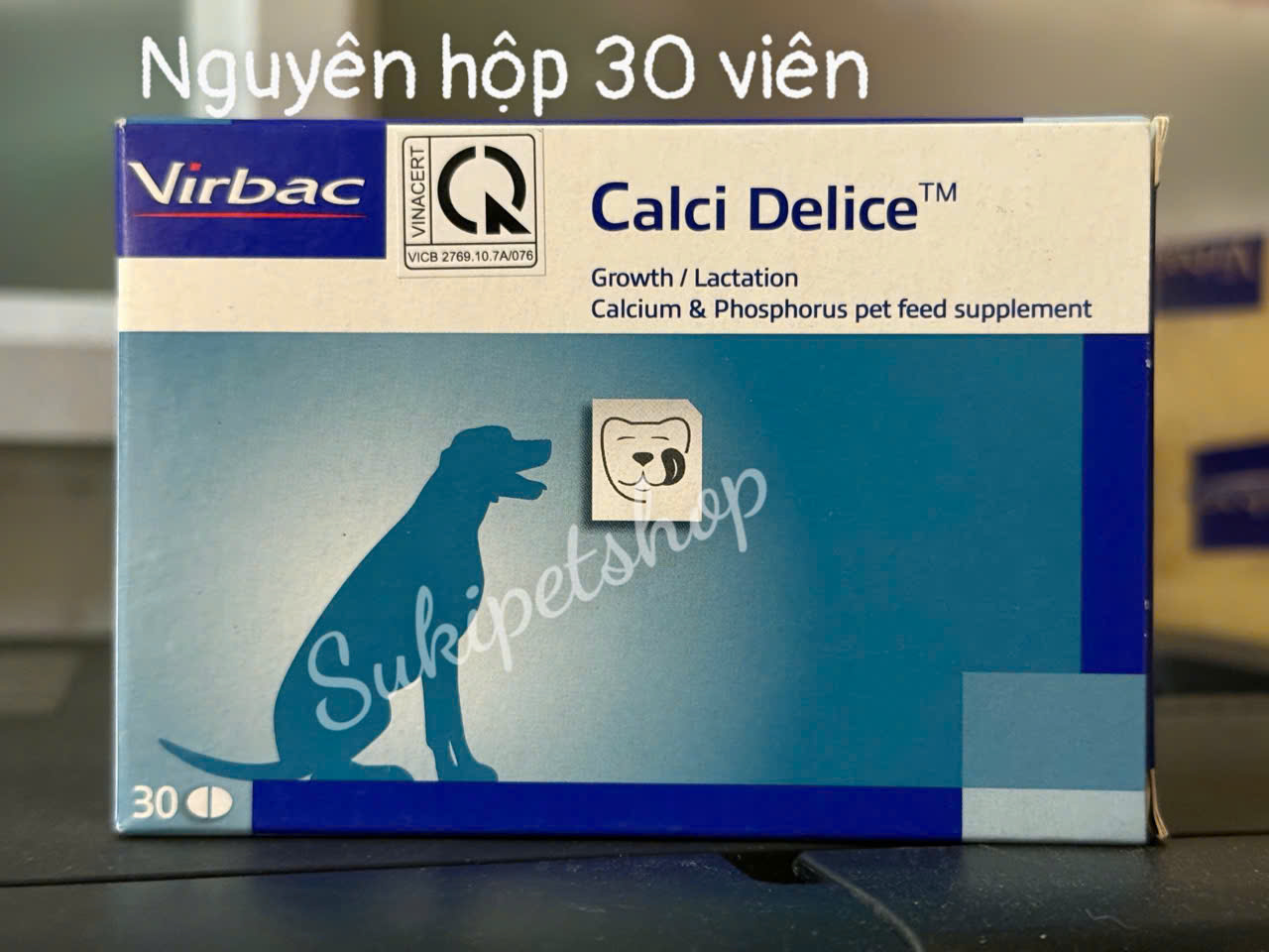 CALCI DELICE - BÁN NGUYÊN HỘP - THỨC ĂN BỔ SUNG CANXI VÀ KHOÁNG CHO CHÓ - CHÍNH HÃNG VIRBAC