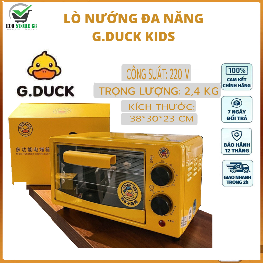 Lò vi sóng mini G.Duck công suất 700W dung tích 12L lò nướng bánh nướng vịt gà vịt vàng đa năng truyền nhiệt nhanh chế độ hẹn giờ linh hoạt tuỳ chỉnh nhiệt độ phù hợp từ 35250 độ C lò nướng bếp nướng điện