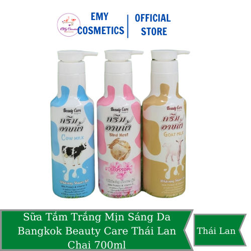 [HCM]Sữa tắm trắng mịn sáng da bangkok beauty care thái lan chai 700ml