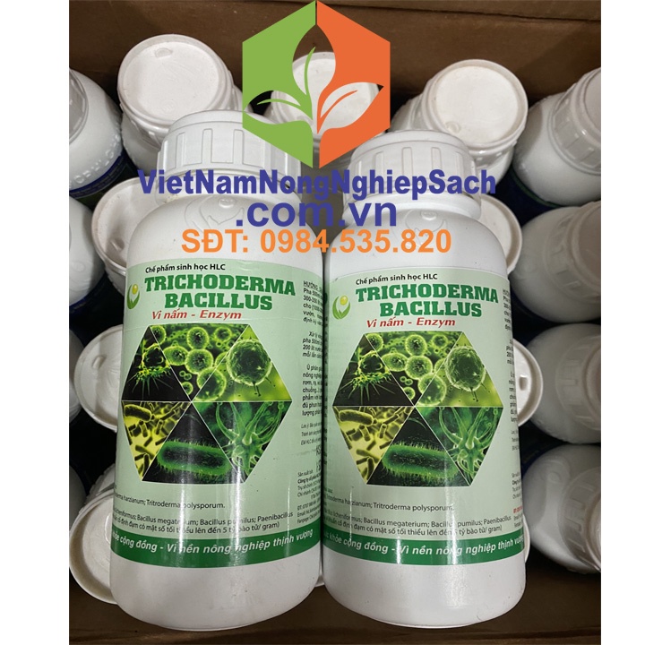 Trichoderma bacillus- chế phẩm sinh học hlc chai 500ml