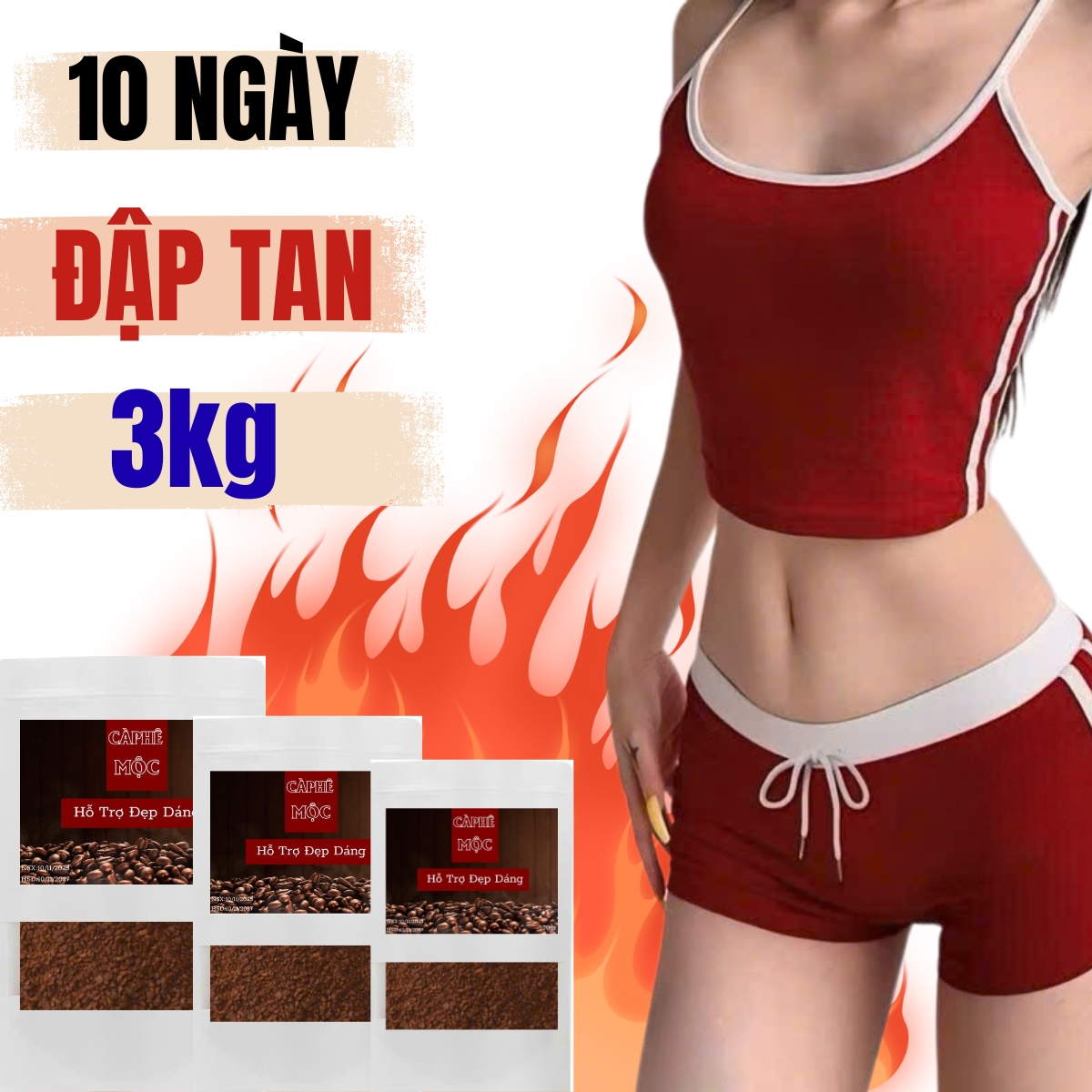 Cà Phê MỘC Hỗ Trợ Vóc Dáng Đẹp Nhanh Cấp Tốc Đi 3 Kg Trong 10 Ngày