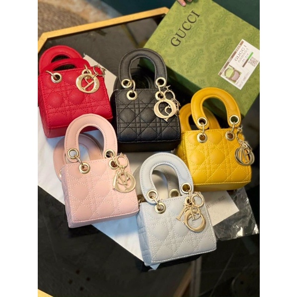Túi Xách Vuông mini Size 13cm Ô Trám Siêu Xinh Nhiều Màu
