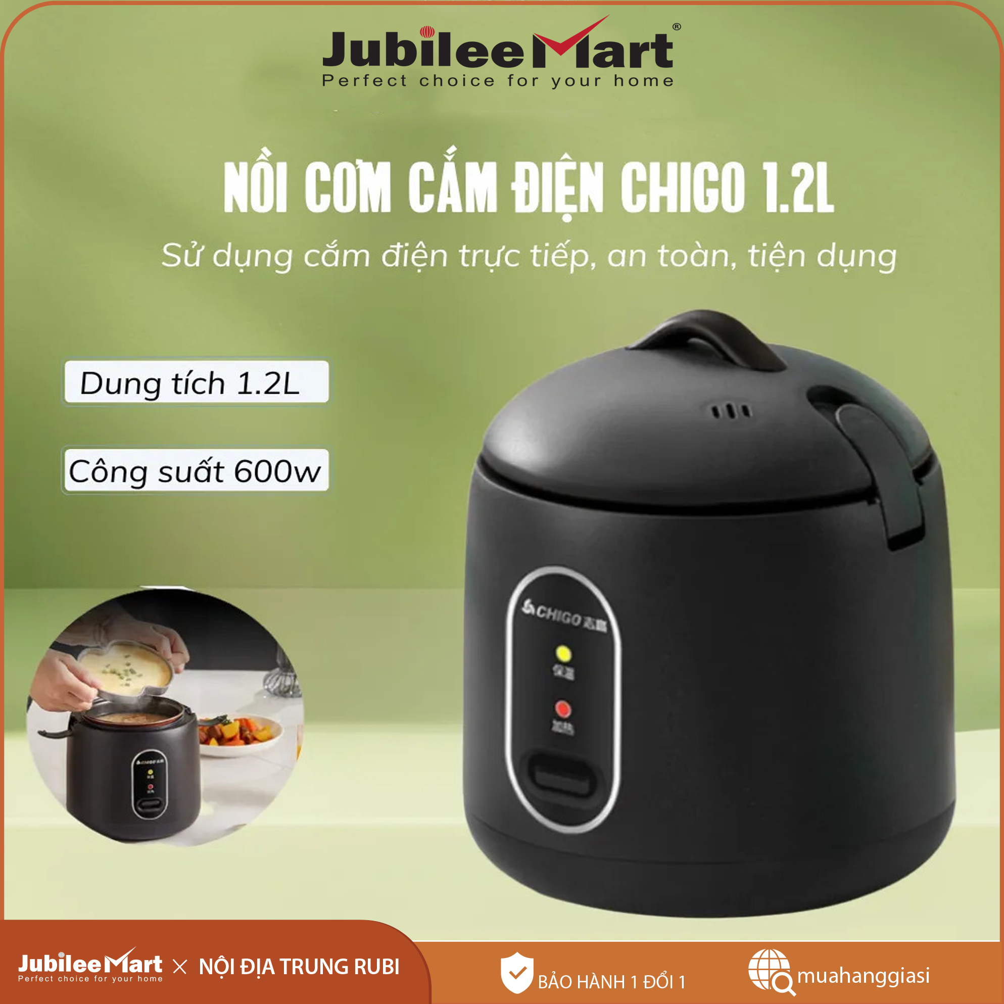 [FREESHIP] [TẶNG KÈM VỈ HẤP] Nồi cơm điện tử mini đa năng giá rẻ nấu được 6-8 bát cơm, noi com dien tu mini văn phòng, thích hợp cho đi du lịch, học sinh, sinh viên và gia đình nhỏ 1-3 người ăn - BẢO HÀNH 1 ĐỔI 1