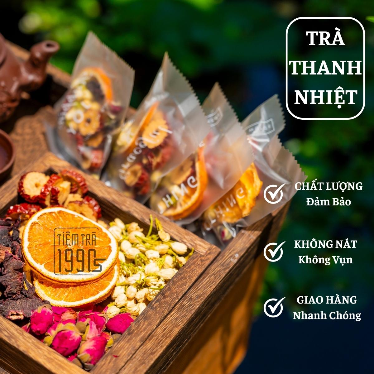 Trà thảo mộc thanh nhiệt giải độc, mát gan đẹp da, thảo mộc giảm cân, chống lão hoá - Tiệm Trà 1990s
