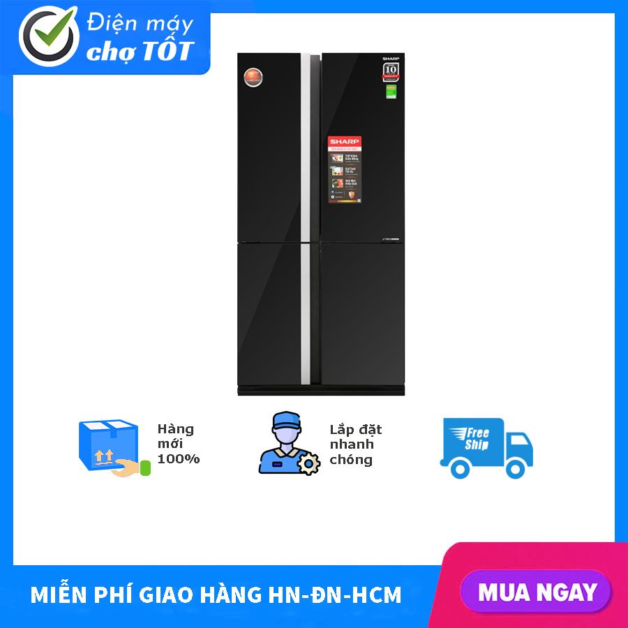 Tủ lạnh Sharp Inverter 605 lít SJ-FX688VG-BK