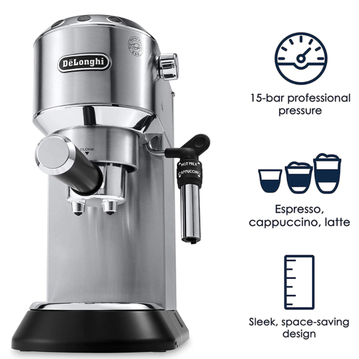Máy pha cà phê delonghi ec685.m công suất 1300w, dung tích 1,1 lít - bảo hành 12 tháng