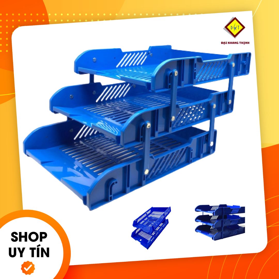 Kệ nhựa 3 tầng trượt khay 3 tầng trụ nhựa kệ 2 tầng trụ 2 tầng trượt