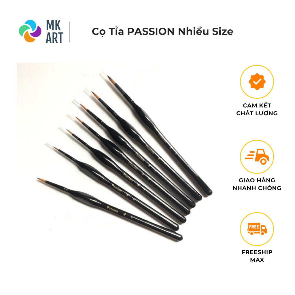 Cọ tỉa PASSION Cọ đi nét nhiều size