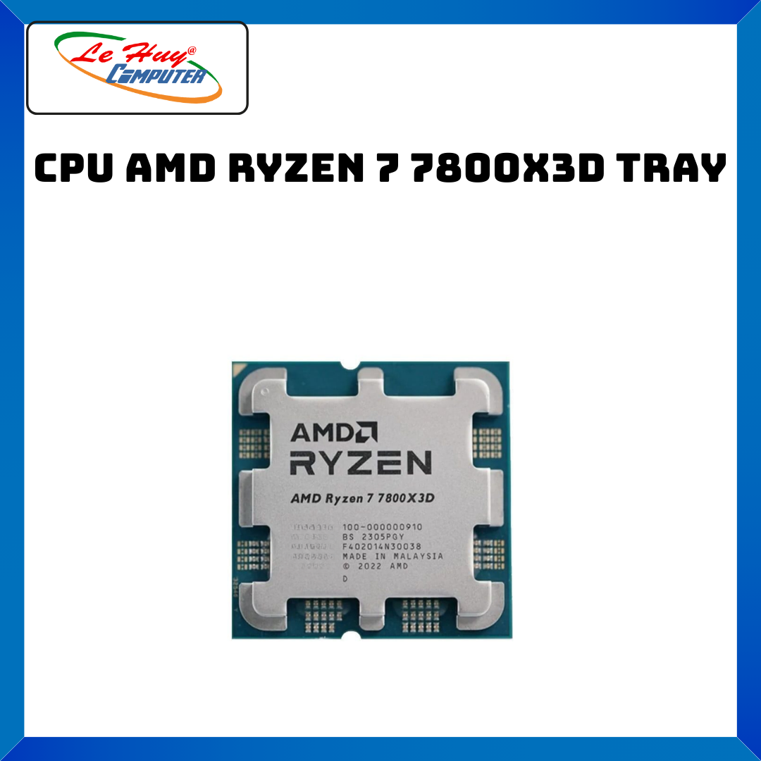 Cpu Amd Ryzen 5 7500X3D Tray/ Ryzen 5 7500F Tray/ Ryzen 7 7800X3D Tray - Genuine Products