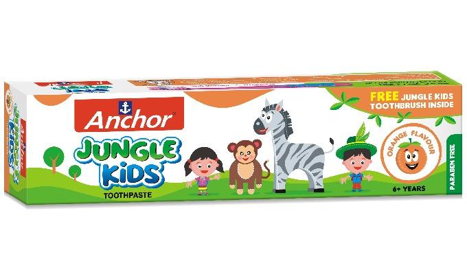 [HCM]Kem đánh răng trẻ em  Anchor  HƯƠNG CAM 50 g ( kèm bàn chải đánh răng ) - Nhập khẩu Ấn Độ