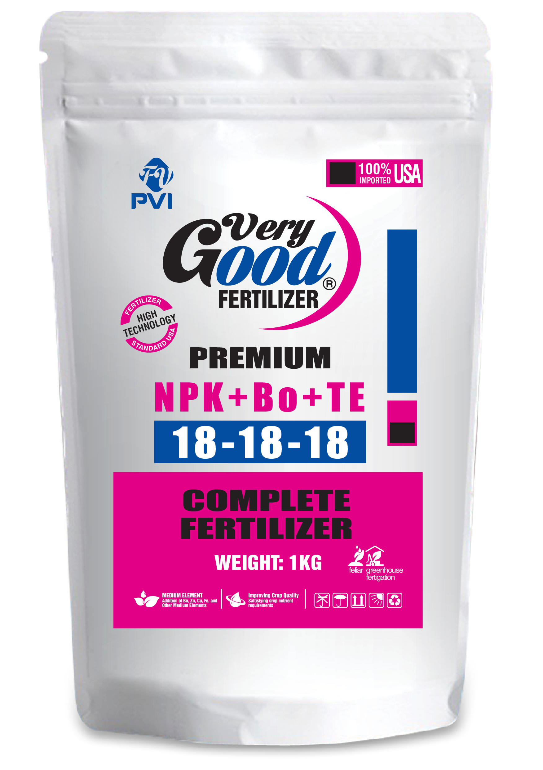 Phân bón npk 18-18-18+te very good - sản phẩm thuộc tập đoàn phân bón con cò vàng