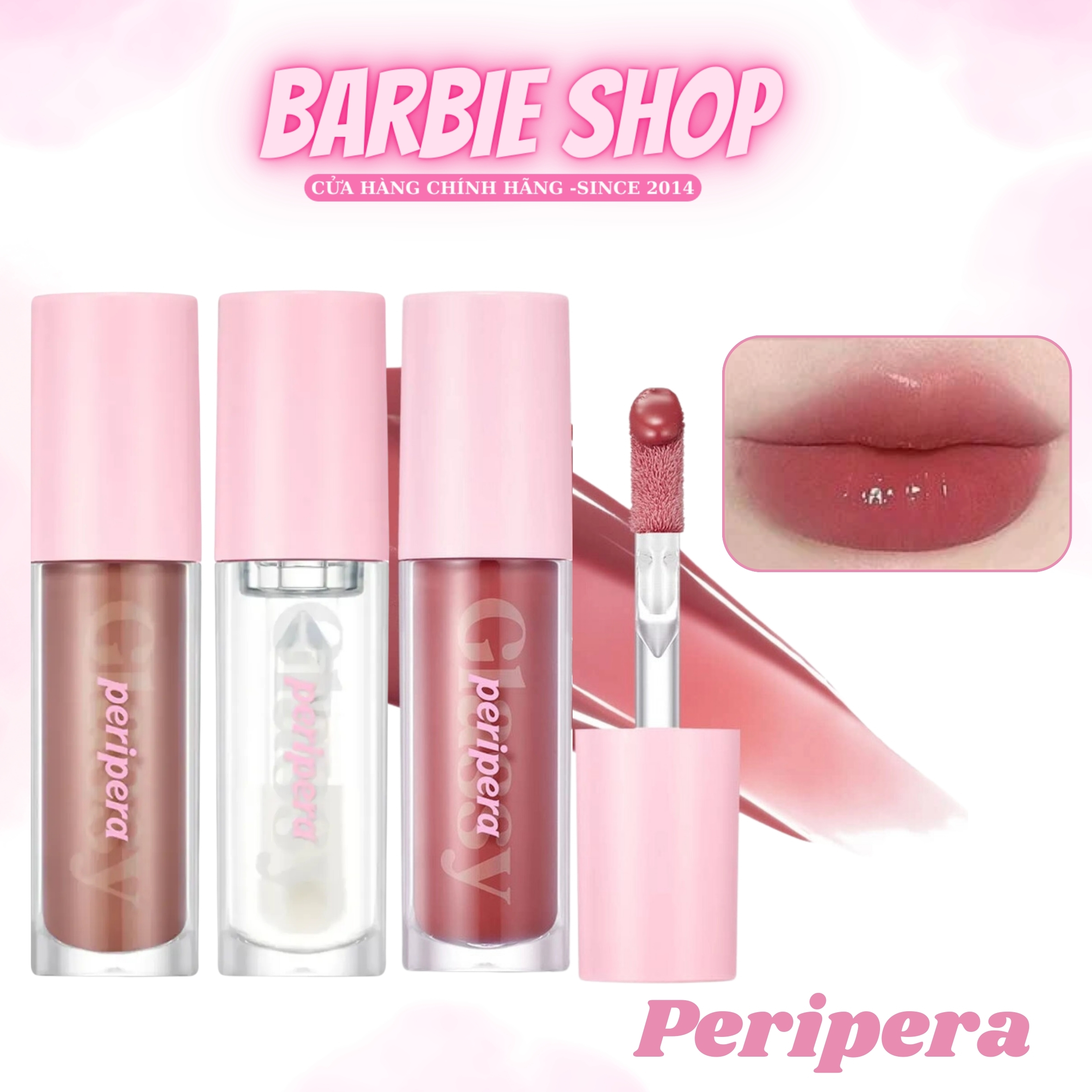 Son Bóng Peripera Ink Glasting Lip Gloss 4.5ml [01 - 02 - 03 - 04 - 05 - 06]