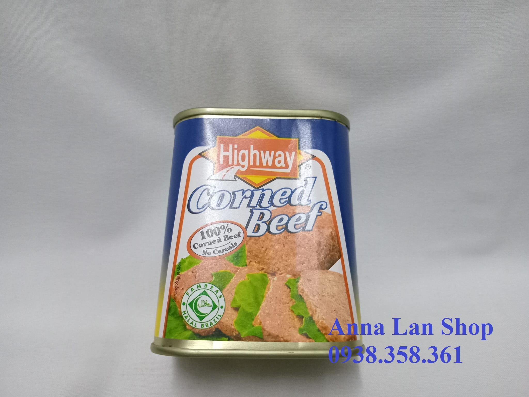 Thịt bò hộp Highway Corned Beef Brazil